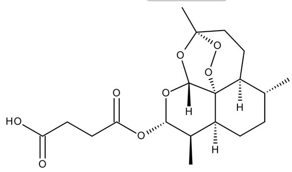 Cấu trúc hóa học của Artesunate